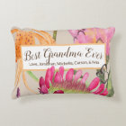 Tiger Lily & Protea Mother's Day Throw Pillow