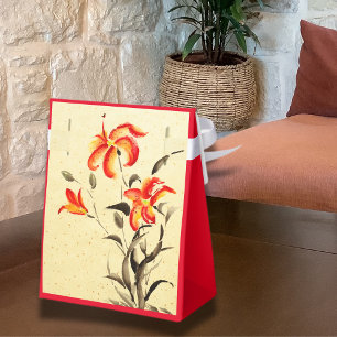 Tiger Lily - red Favor Box