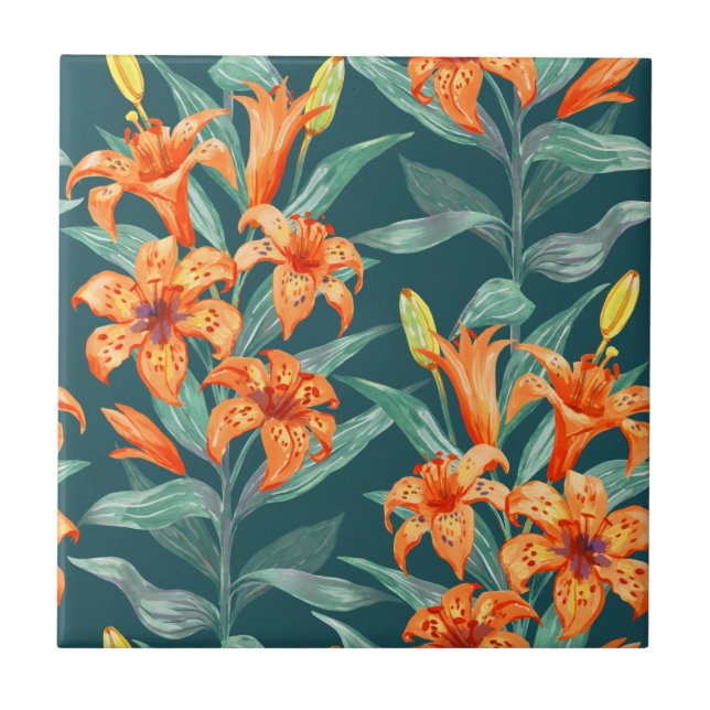 Tiger Lily Tile (Front)