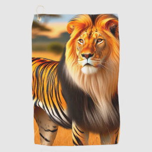 Tiger/Lion Golf Towel