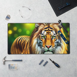 Tiger Lion Hybrid Desk Mat