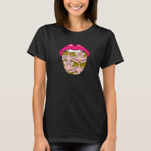 Tiger Lips Wildlife Big Cat  Animal Tiger T-Shirt