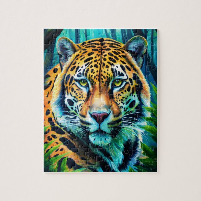 Tiger Logo Puzzle | Powerful Wild Tiger Jigsaw Puz (Vertical)