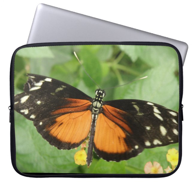Tiger Longwing Butterfly Laptop Sleeve (Front)