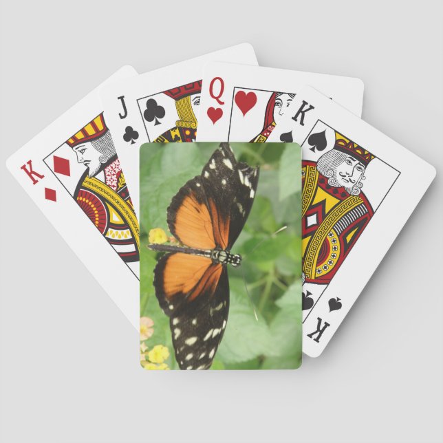 Tiger Longwing Butterfly Playing Cards (Back)