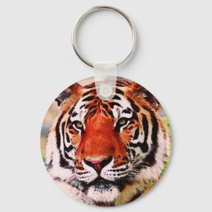 Tiger Look Keychain