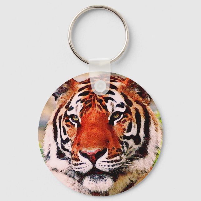 Tiger Look Keychain (Front)