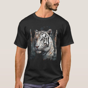 Tiger Lover Artwork Animal Motif Tiger 10 T-Shirt