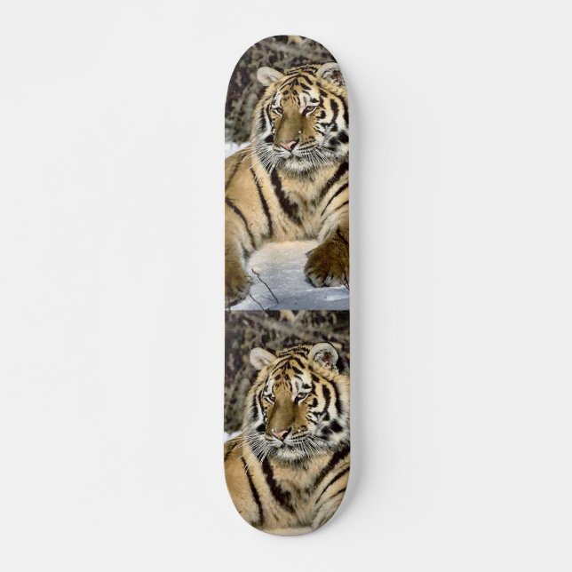 Tiger Lovers Art Gifts Skateboard (Front)