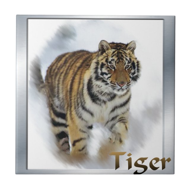 Tiger Lovers Art Tile (Front)