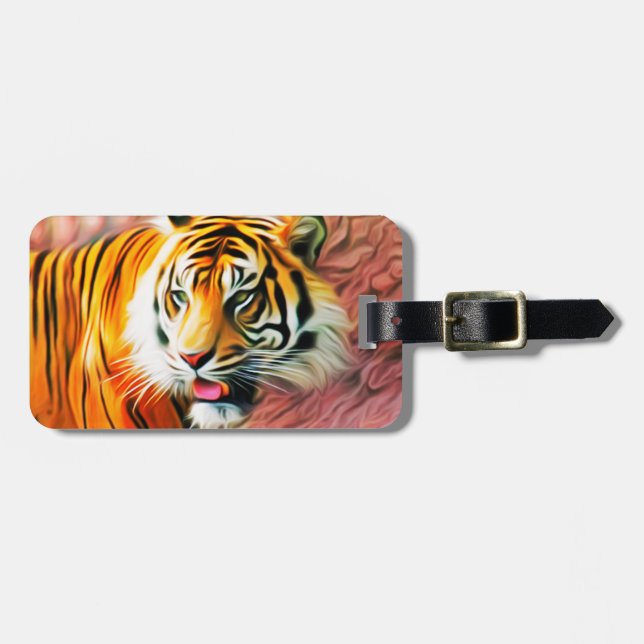 Tiger Luggage Tag (Front Horizontal)