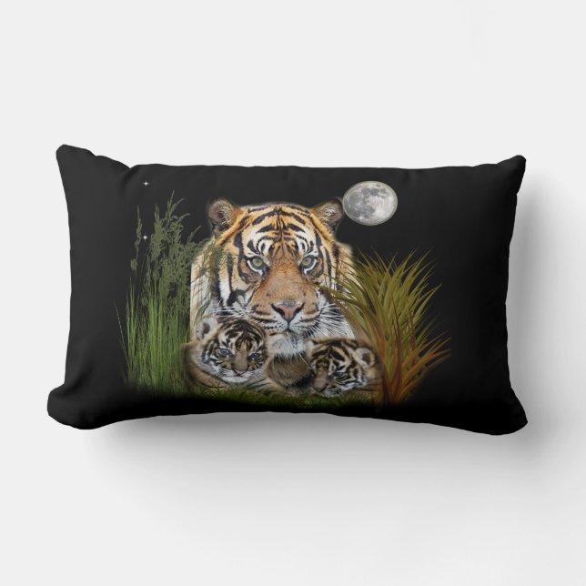 Tiger Lumbar Pillow (Front)