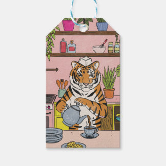 Tiger Making Tea Gift Tags