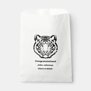 Tiger Mascot Themed Graduation Favor Bag Reunion