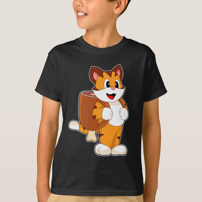 Tiger Meat Backpack T-Shirt (Front)