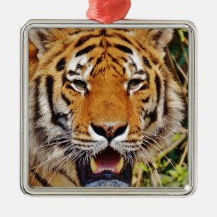 Tiger Metal Ornament