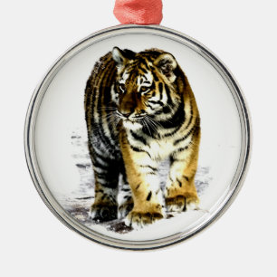 Tiger Metal Ornament