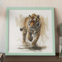 Tiger Modern Abstract Painting 