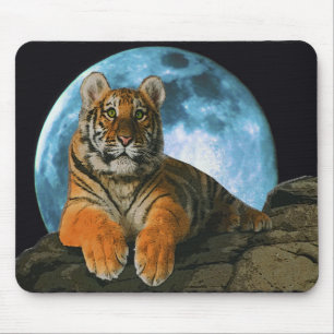 TIGER MOON MOUSE PAD