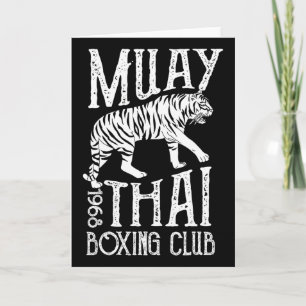 Tiger Muay Thai Kickboxing Club Mma Training Gift  Card