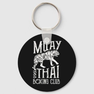 Tiger Muay Thai Kickboxing Club Mma Training Gift Keychain