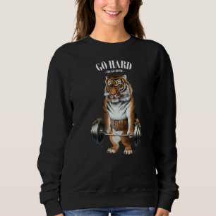 Tiger Muscle Training With Barbell Shrug Bar Fitne Sweatshirt