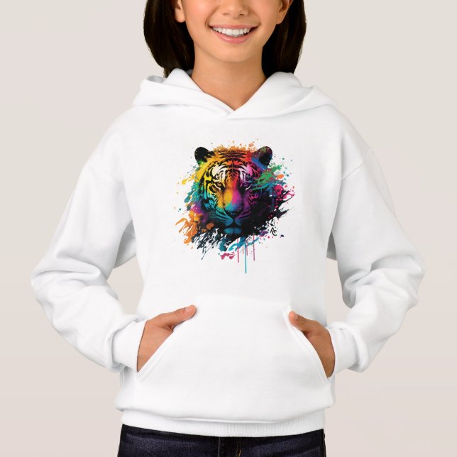Tiger Neon Ink Splash (Front)