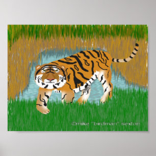 Tiger Oasis Poster