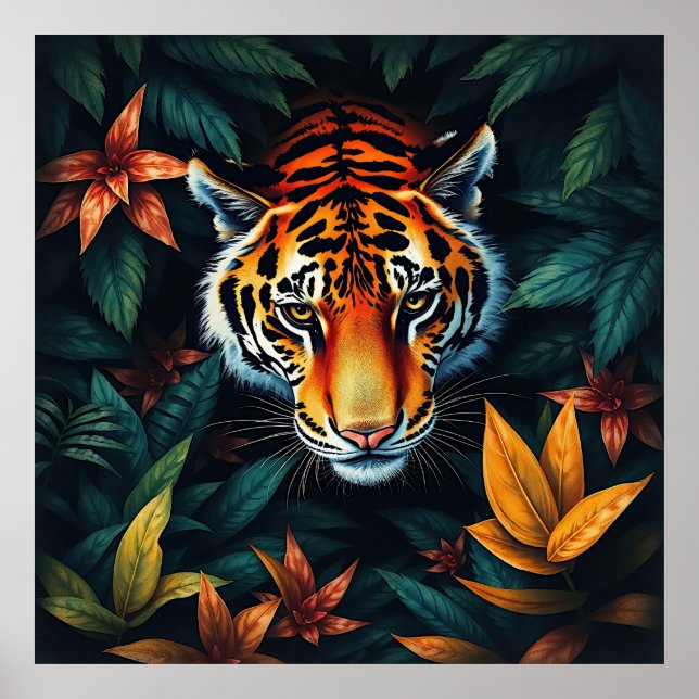 “Tiger of Mine” – Colourful Tiger Portrait Poster (Front)