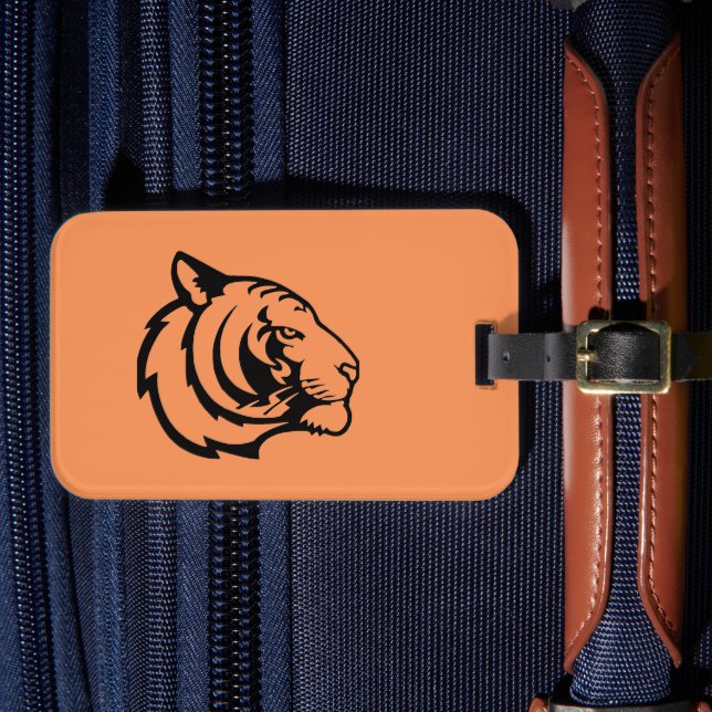 Tiger orange Luggage Tag (Front Insitu 4)