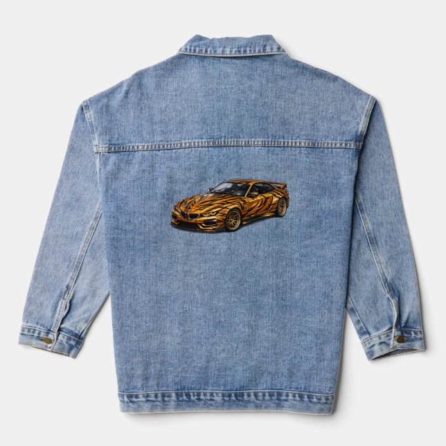 Tiger Orange Performance Coupe — BV-BTO Denim Jacket (Back)