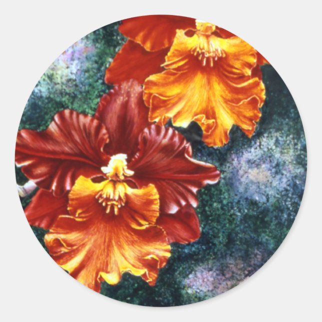 Tiger Orchid Stickers (Front)