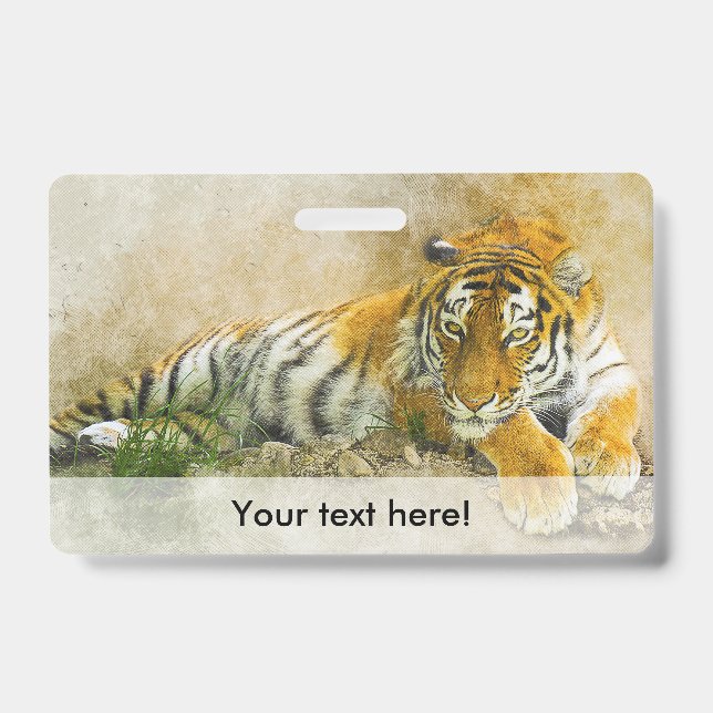 Tiger painting badge (Front)