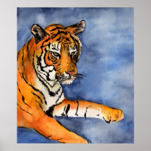 Tiger Painting Poster (Cropped)