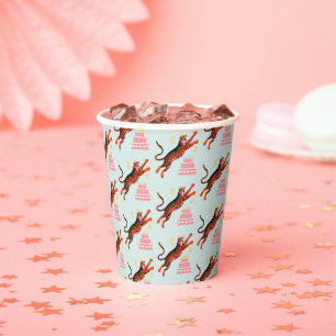 Tiger Party Animals Safari Zoo Birthday Paper Cups