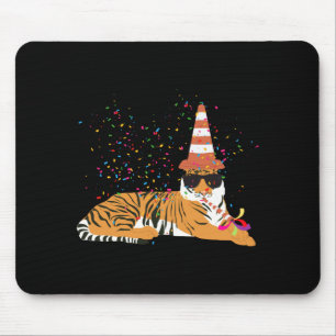 Tiger Partying Animals Having A Party Mouse Pad