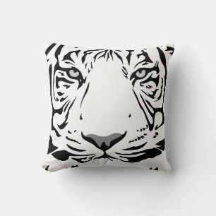 Tiger pattern animal design flat throw pillow