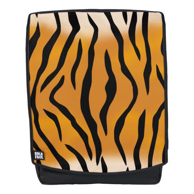 Tiger Pattern Backpack (Front)