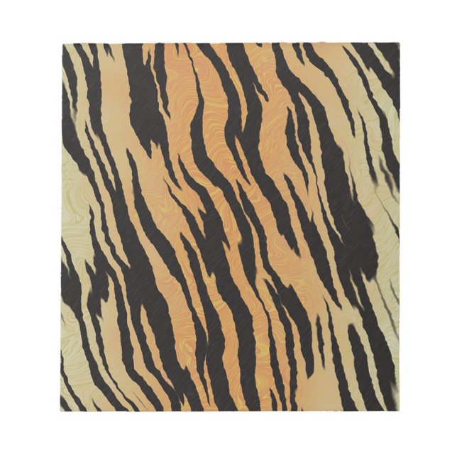 Tiger Pattern Notepad (Front)