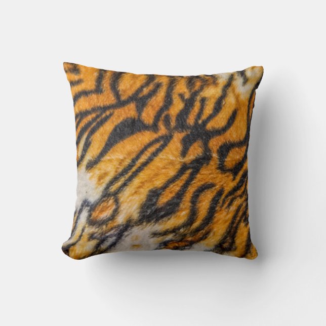 Tiger patterned backgroundpattern, tiger, abstract throw pillow (Front)