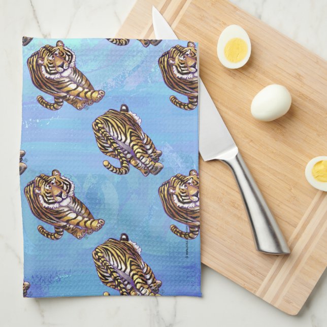 Tiger Patterns Kitchen Towel (Quarter Fold)