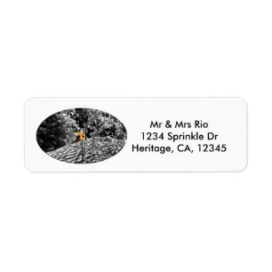 Tiger Peek-a-boo Address Label