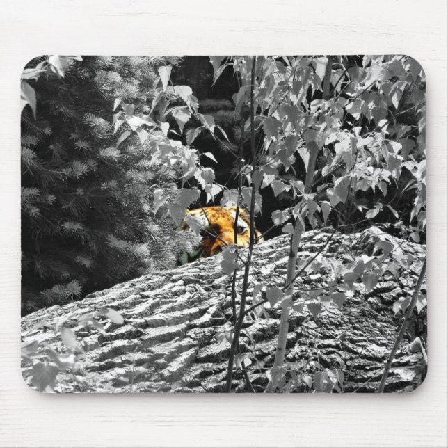 Tiger Peek-a-boo Mousapad Mouse Pad (Front)