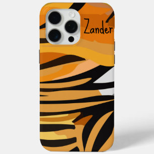 "Tiger Pelt" Customizable iPhone 15 Pro Max Case