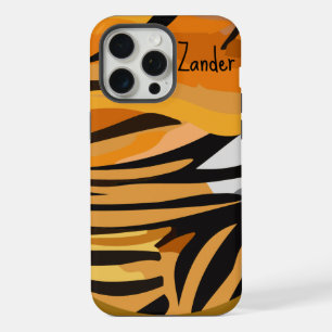 "Tiger Pelt" Customizable iPhone 15 Pro Max Case