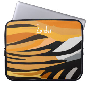"Tiger Pelt" Customizable Laptop Sleeve