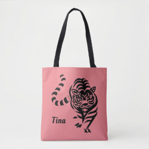 Tiger Personalized Tote Bag