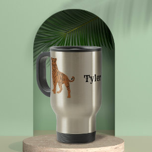 Tiger Personalized Travel Mug