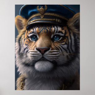 Tiger Pilot Captain Poster
