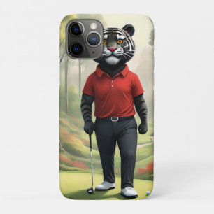 Tiger Playing Golf In The Woods,  iPhone 11 Pro Case